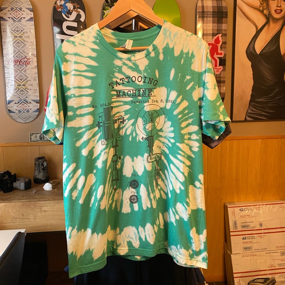 Tattoo Machine Blueprint Shirt Custom One Of One Spiral